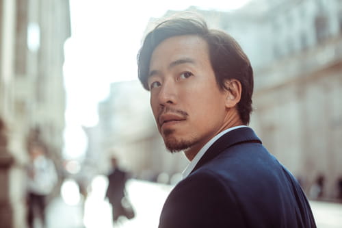 businessman facing the camera