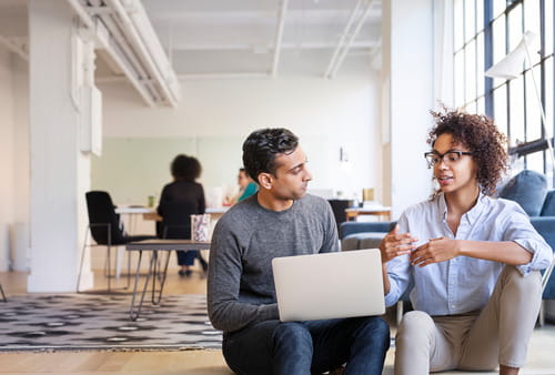 two people talking two people talking