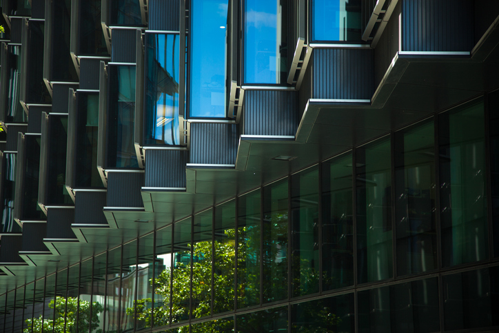 glass building exterior