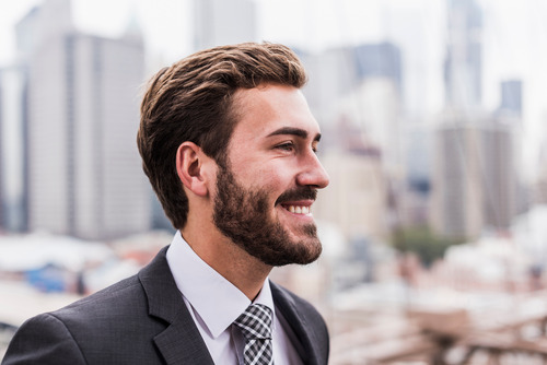 businessman smiling businessman smiling