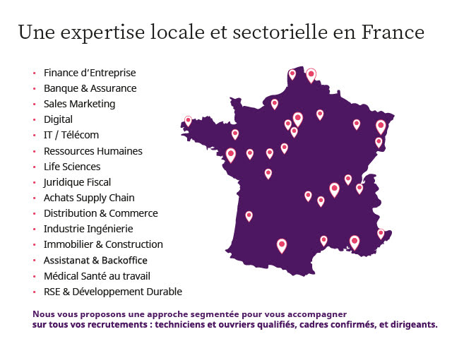 Carte de france: Une expertise locale et sectorielle en France