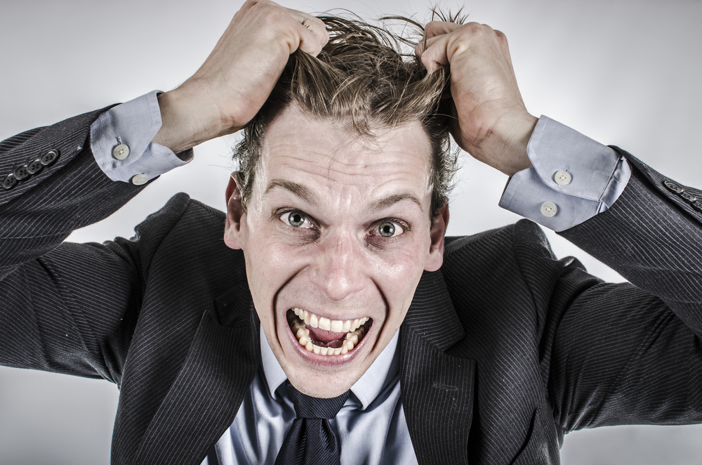 employee exhibiting frustration