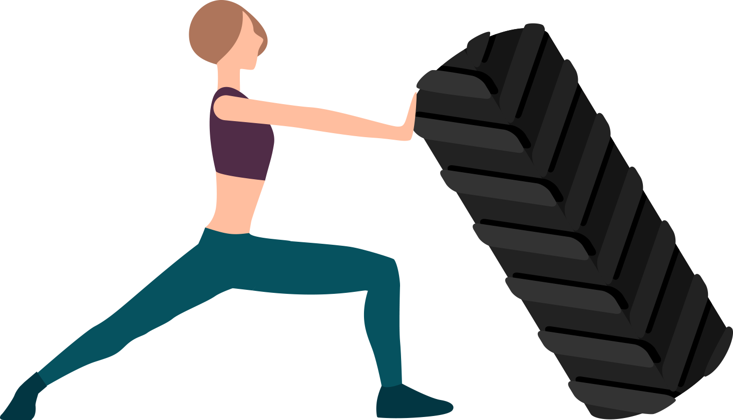 Woman doing strength training