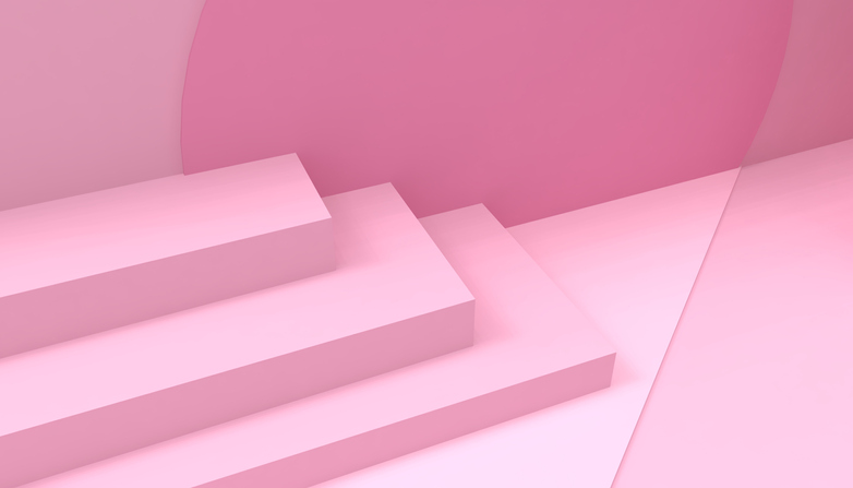 pink staircase